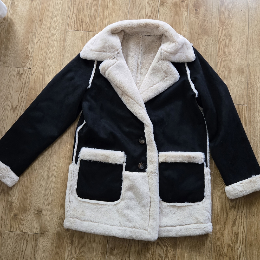 Reversible Faux Suede + Faux Fur Jacket BADGELY MISCHKA
